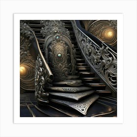mystic stair Art Print