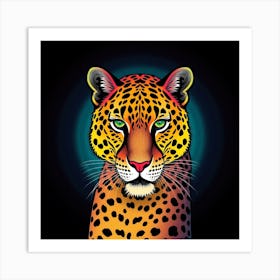 Leopard Head Art Print