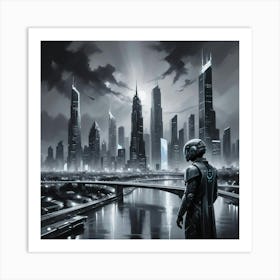 Futuristic Cityscape 36 Art Print