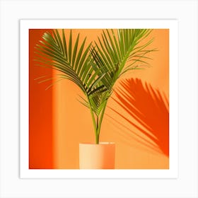 Palm Tree In A Pot Art Print