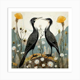 Bird In Nature Cormorant 2 Art Print