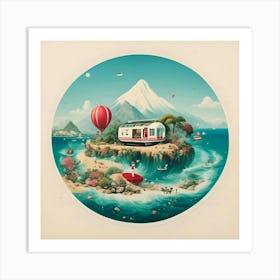 House On An Island Art Print