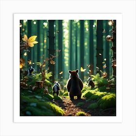 Engineered Forest 7 Art Print