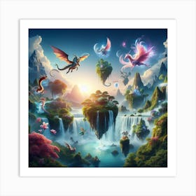 Fairytale Landscape Art Print