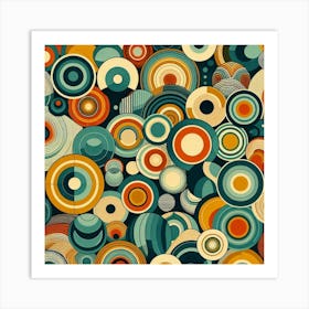 Boho Bohemian, Style circles Art Print