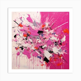 Pink Abstract Fusion II Art Print