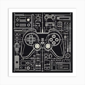 Video Game Controller 6 Art Print