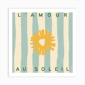 L'amour Au Soleil Art Print