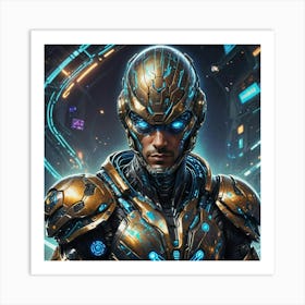 Alies As Futuristic Man Art Print