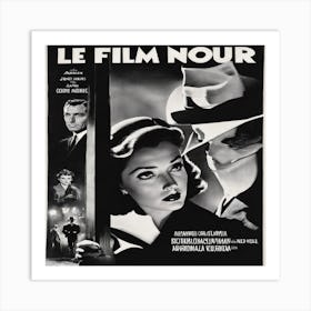 Le Film Noir Art Print