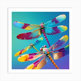 Dragonflies 19 Art Print