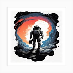 Astronaut Canvas Print Art Print