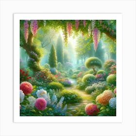 Garden Path 3 Art Print