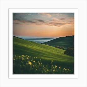 Sunset In The Countryside 10 Art Print