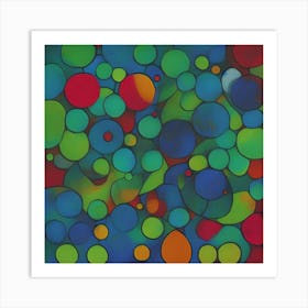 Puddle of colors Art Print