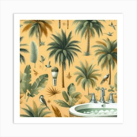 Tropical Wallpaper Art Print