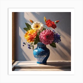 Flowers In A Vase 100 Art Print