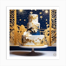 Starry Night Cake Art Print