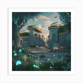 Futuristic City Art Print