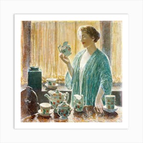 Strawberry Tea Set (1912), Frederick Childe Hassam Art Print