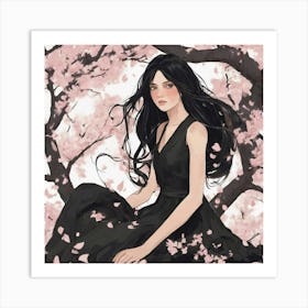 Cherry Blossom Girl Art Print