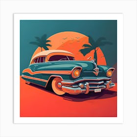 Vintage Car 1 Art Print