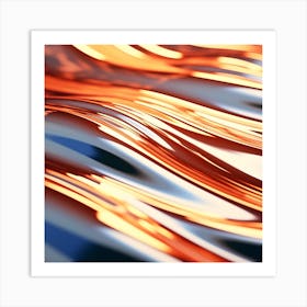 Abstract Water Ripples Art Print