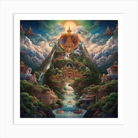 Buddha Mountain Art Print