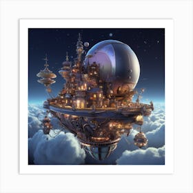 City In The Sky 3 Art Print