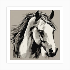 Horse Painting 3 Art Print