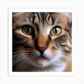 Cat Stares At The Camera Art Print
