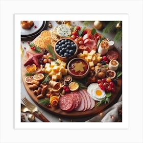 Christmas Platter Art Print