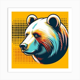 Bear Head 1 Art Print