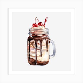 Ice Cream Sundae 1 Art Print