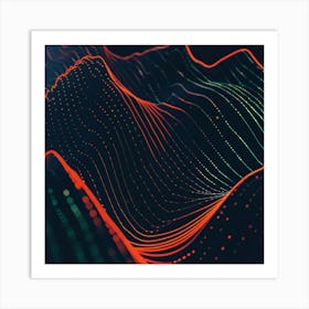 Abstract Wave Pattern 11 Art Print