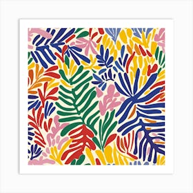 Colorful Leaves Art Print