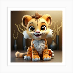 Tiger Cub 8 Art Print