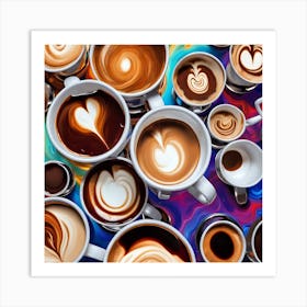 Latte Art Art Print