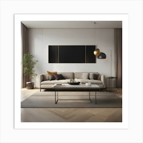 BB Borsa Modern Living Room Art Print