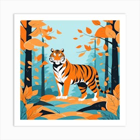 Tiger In The Forest 2 Art Print