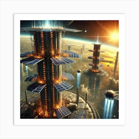 Sunward Towers Converted Art Print