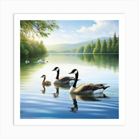 Canadian Geese 15 Art Print