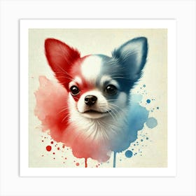 Watercolor Chihuahua 1 Art Print