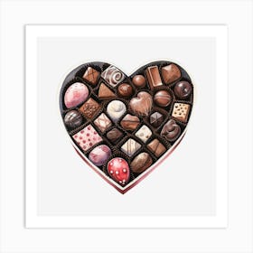 Heart Of Chocolates 3 Art Print