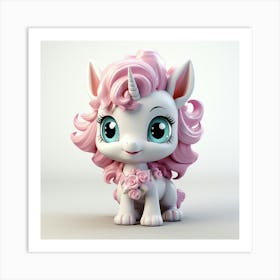 Cute Unicorn 859 Art Print