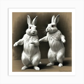 Rabbits Art Print