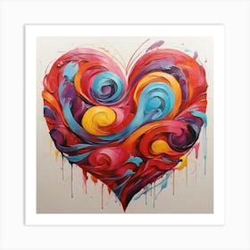 Heart Painting Art Print