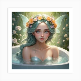 Fairy Bath Art Print