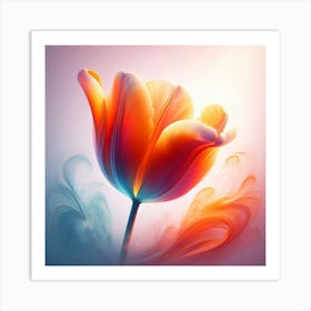 Abstract Tulip Art Print