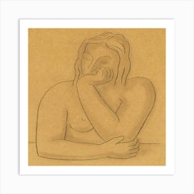 'The Nude Woman' Art Print